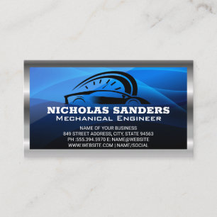 Sports Car Auto Logo Mechanical Business Card