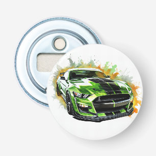 Sports Car Button Bottle Opener