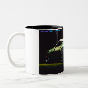 sports car coffee and tea mug ( dark inside )