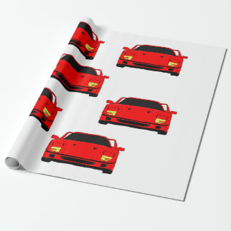 "Sports car" custom wrapping paper