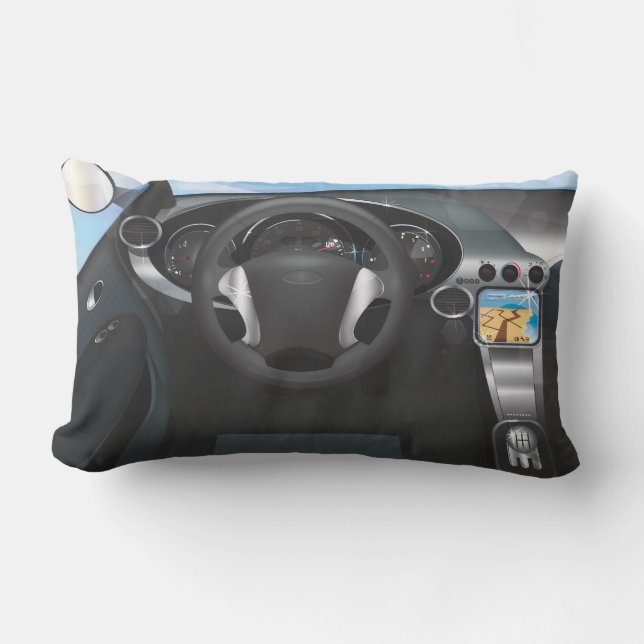 Sports Car Dashboard Lumbar Cushion (Front)