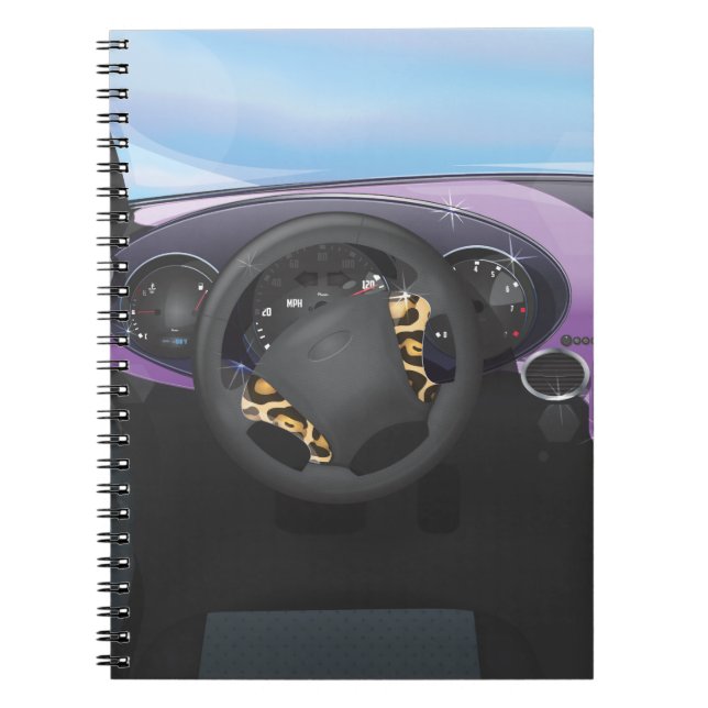 Sports Car Dashboard Notebook (Front)