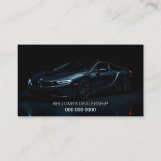 Sports Car Dealership Business Card