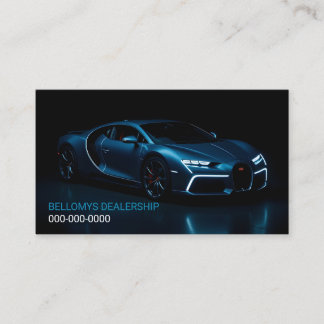 Sports Car Dealership Business Card