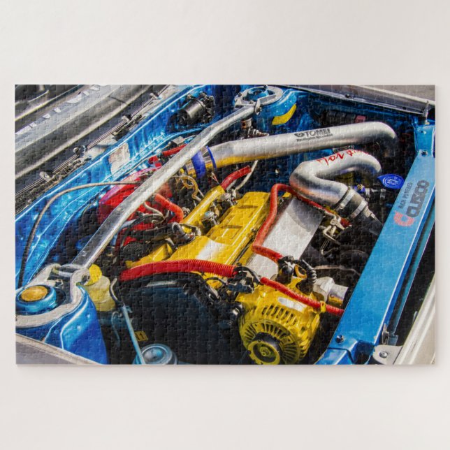 sports car engine puzzle (Horizontal)