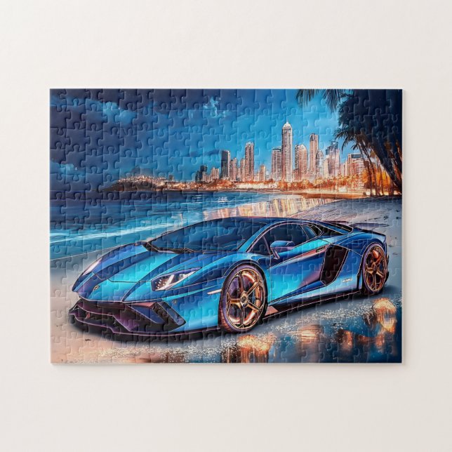 Sports Car Game Puzzle (Horizontal)