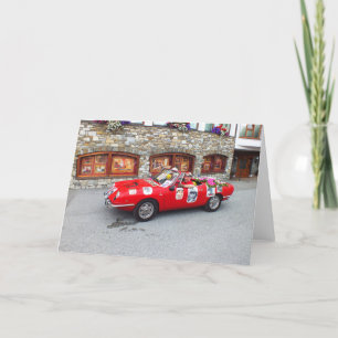 Sports car in Seefeld in Tirol Holiday Card