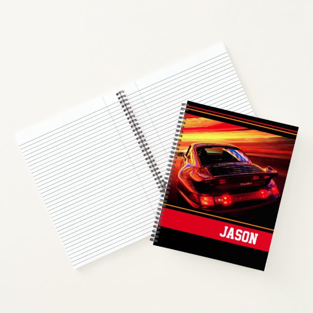 Sports Car Notebook (Inside)