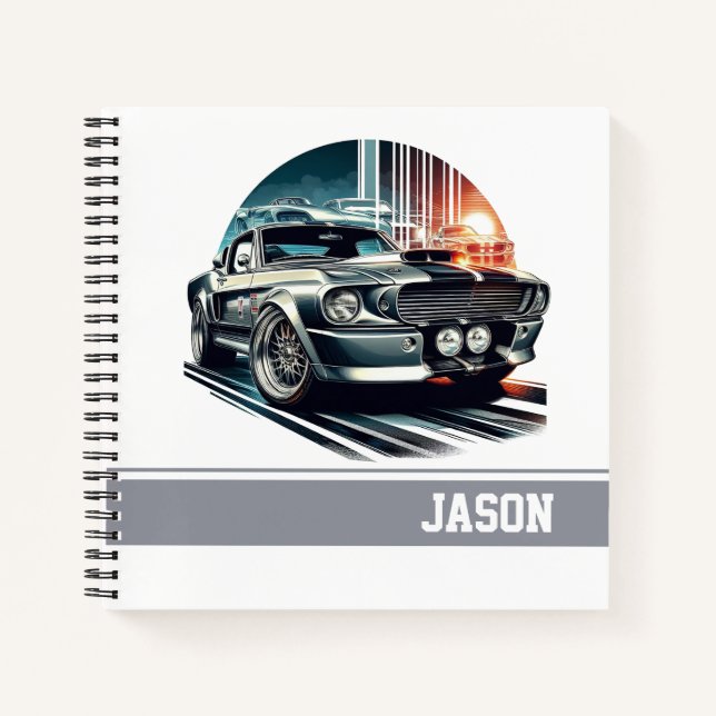 Sports Car Notebook (Front)