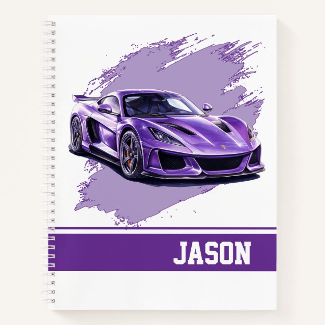 Sports Car Notebook (Front)