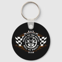 Sports Car Racing Chequered Flag Burnout Flames