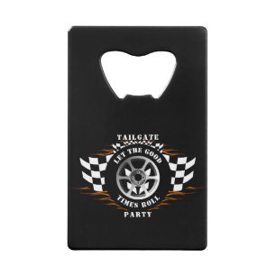 Sports Car Racing Chequered Flag Flames Burnout
