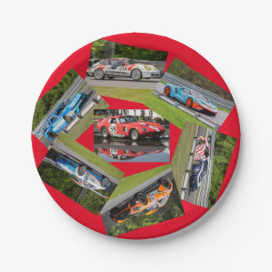 Sports Car Racing Paper Plate