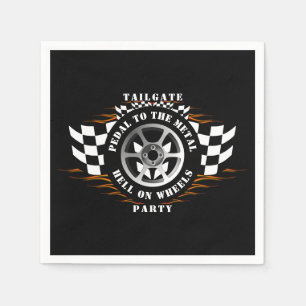 Sports Car Racing Tailgate Party Race Day Supplies Napkin