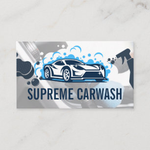 Sports Car   Soap Bubbles Business Card