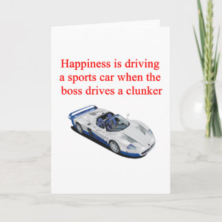 Sports Car T-shirts Hats Postage and Gifts Holiday Card