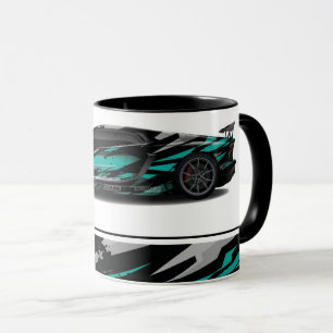 Sports Car Two-Tone Coffee Mug
