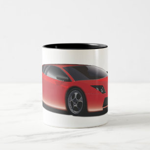 Sports Car Two-Tone Coffee Mug