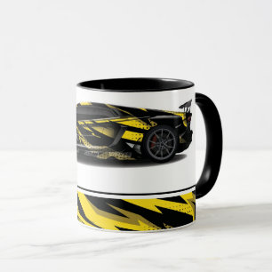 Sports Car Two-Tone Coffee Mug