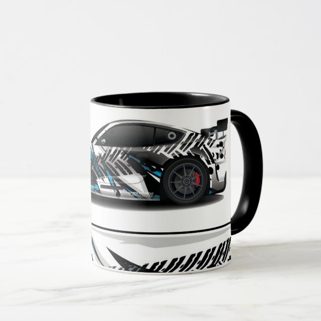 Sports Car Two-Tone Coffee Mug (Front Right)
