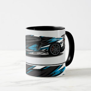 Sports Car Two-Tone Coffee Mug