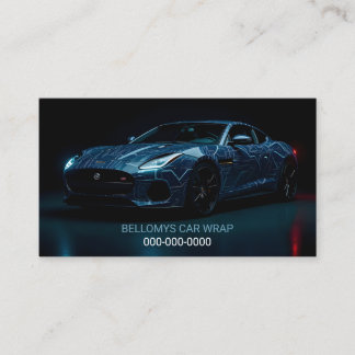 Sports Car Wrap Service Business Card