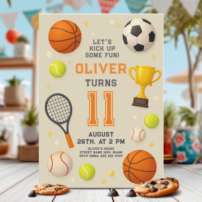 Sports Champion Birthday Party Invitation (Creator Uploaded)