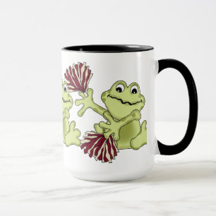 Sports Cheerleading Frog coffee mug