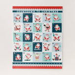 Sports Christmas Advent Calendar Jigsaw Puzzle<br><div class="desc">Creative sports Christmas countdown Advent calendar featuring 25 major league sports and games. To personalize edit text to add name or otherwise customize.</div>