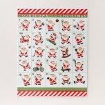 Sports Christmas Advent Calendar Jigsaw Puzzle<br><div class="desc">Creative Christmas Countdown design,  featuring 25 different major league sports. Edit text to customise.</div>