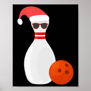 Sports Christmas Bowling  - Snowman Bowling  Poster