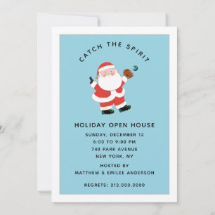 Sports Christmas Holiday Party Invitation