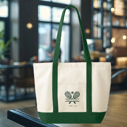 Sports Club Name Tennis Team Green Swag Tote Bag