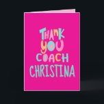 Sports Coach Appreciation Card, Thank You Card<br><div class="desc">Express your appreciation to your sports coach with this personalised Thank You card.</div>