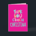 Sports Coach Appreciation Card, Thank You Card<br><div class="desc">Express your appreciation to your sports coach with this personalised Thank You card.</div>