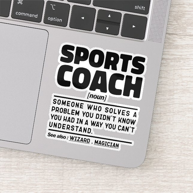 Sports Coach Noun Definition Certified Trainer (Detail)