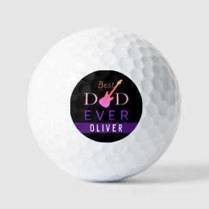 Sports Cool Cute Golfer Best Dad Fathers Day Golf Balls