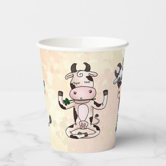 sports cow paper cups (Left)