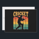 Sports Cricket Player – The Gentleman’s Game  Invitation<br><div class="desc">Step onto the pitch and embrace the thrill of cricket with this design made for true cricket lovers, players, and fans! Whether you're a batsman, bowler, or all-rounder, this design captures the passion, skill, and strategy of the game. From intense test matches to fast-paced T20 games, cricket is more than...</div>