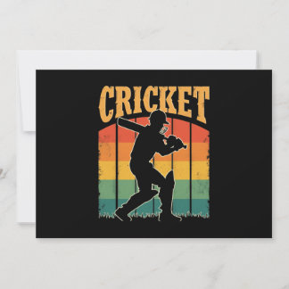 Sports Cricket Player – The Gentleman’s Game  Invitation
