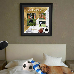 Sports Custom Photo Graduation Memories  Foil Prints