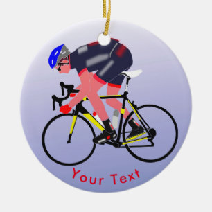 SPORTS Cycling Road Warrior Ceramic Ornament