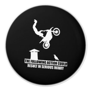 Sports Dirt Bike Motorcycles Lover Gift Ceramic Knob