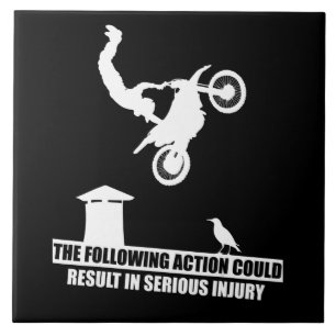 Sports Dirt Bike Motorcycles Lover Gift Ceramic Tile
