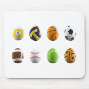 sports easter eggs mouse pad