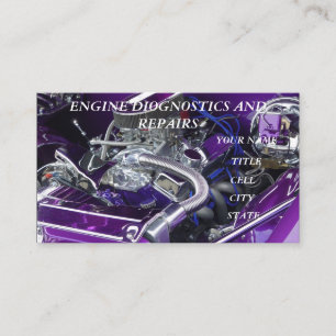 Sports Engine Auto Mechanic Repairs Business Card