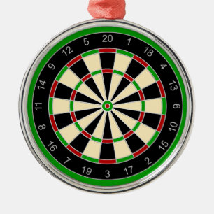 Sports Equipment - Dartboard 1 Metal Ornament