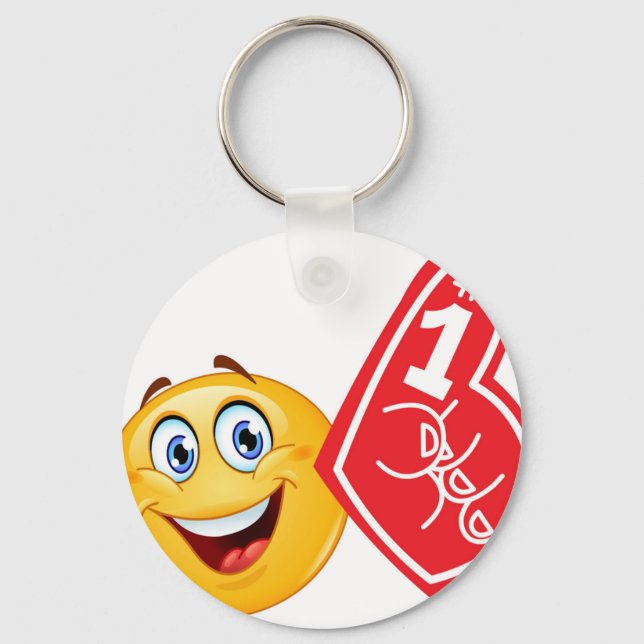 sports fan emoji key ring (Front)