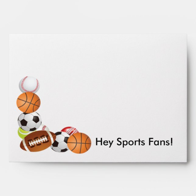SPORTS FAN INVITATION ENVELOPE (Front)