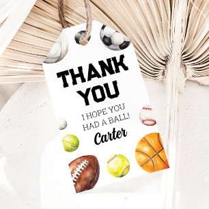 Sports Favour Tag